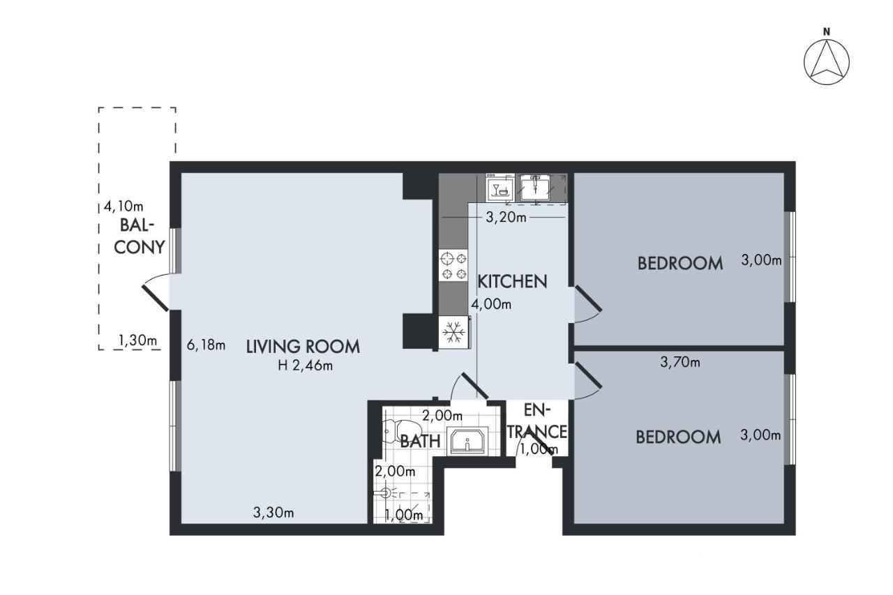 Sanders Charm - Amazing Two-Bedroom Apartment With Shared Garden Copenhagen Luaran gambar